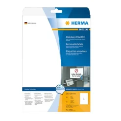 Herma Merking|Skrivere Og Tilbehør|Selvklebende skriverpapir, A4, 25-pakning