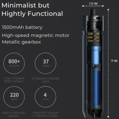 HOTO Verktøy|Elektrisk skrutrekker 3,6 V med 25 bits