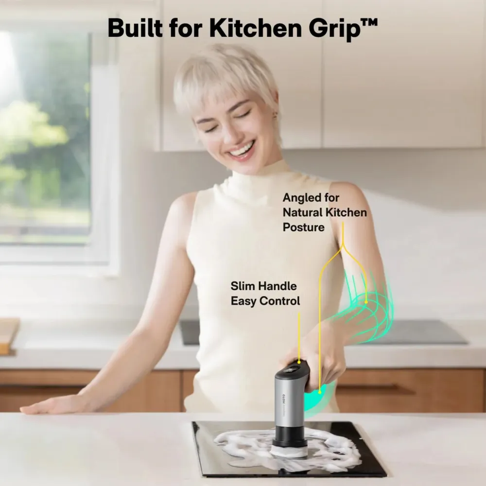 HOTO Rengjøring|Robotstøvsuger|Grip oppladbar rengjøringsbørste