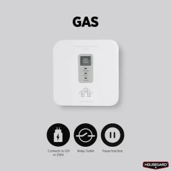 Housegard Brannvern|Gassvarsler for propan, naturgass og bygningsgass