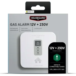 Housegard Brannvern|Gassvarsler for propan, naturgass og bygningsgass