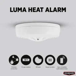 Housegard Alarmsystemer|Skimmingsbeskyttelse|Luma trådløs varmevarslere