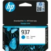 HP Skrivere Og Tilbehør|937 Blekkpatron - Cyan