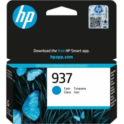 HP Skrivere Og Tilbehør|937 Blekkpatron - Cyan