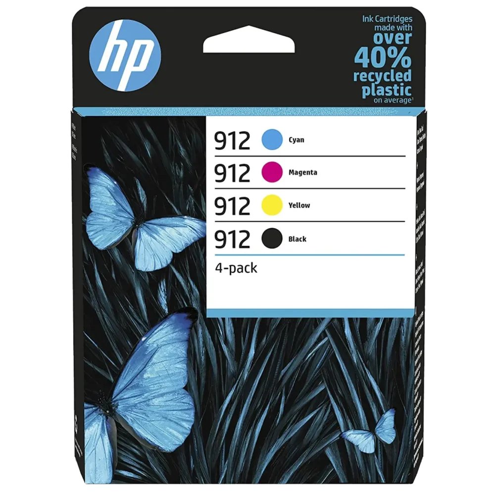 HP Skrivere Og Tilbehør|912 Blekkpatroner 4-pk.