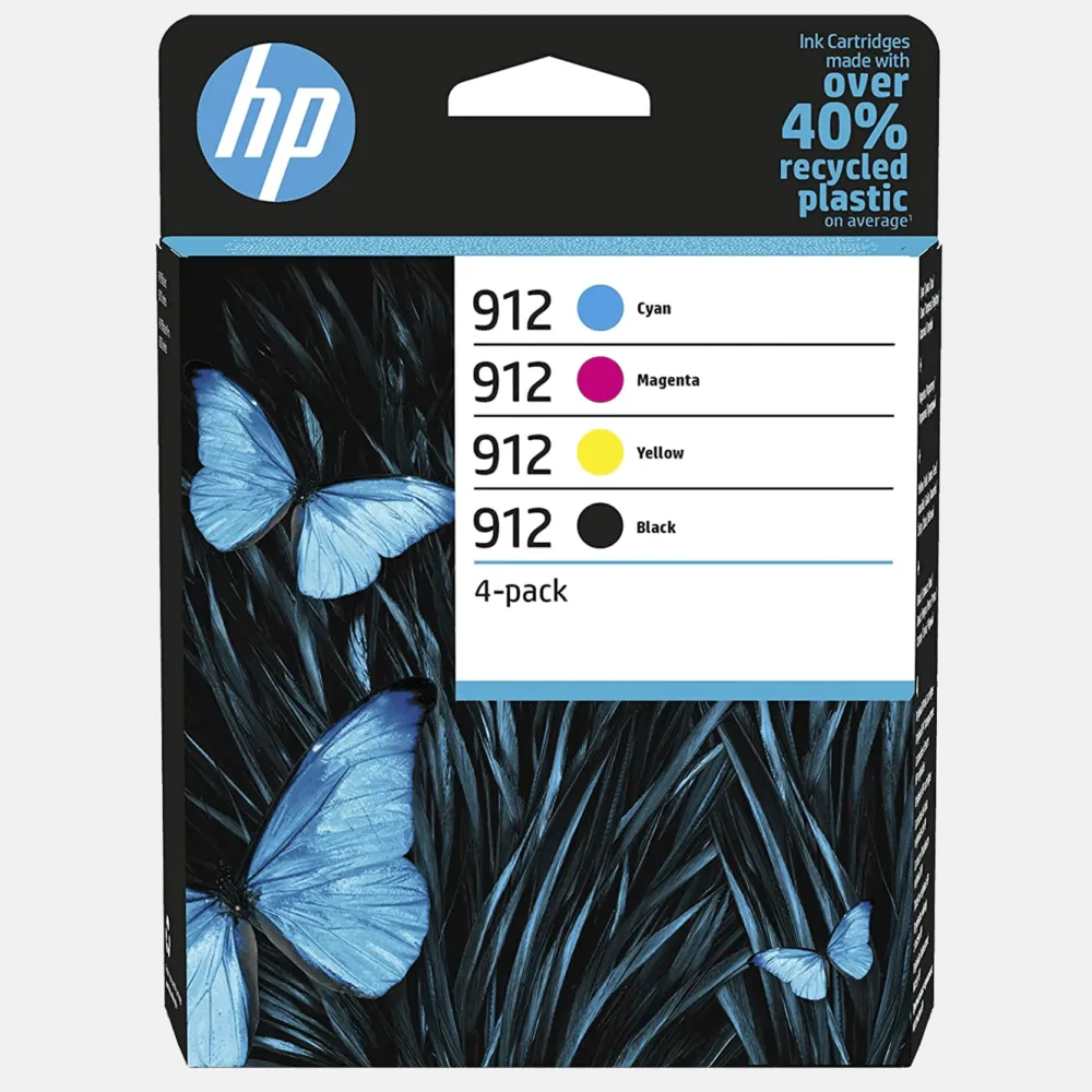 HP Skrivere Og Tilbehør|912 Blekkpatroner 4-pk.