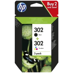 HP Skrivere Og Tilbehør|302 Blekkpatroner 2-pk.
