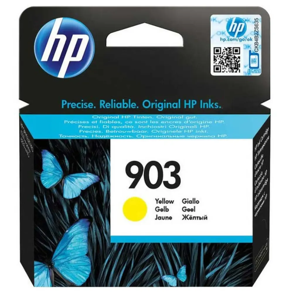 HP Skrivere Og Tilbehør|903 Blekkpatron Gul