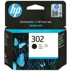HP Skrivere Og Tilbehør|302 blekkpatron, svart
