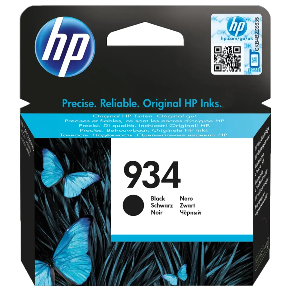 HP Skrivere Og Tilbehør|934 blekkpatron, svart