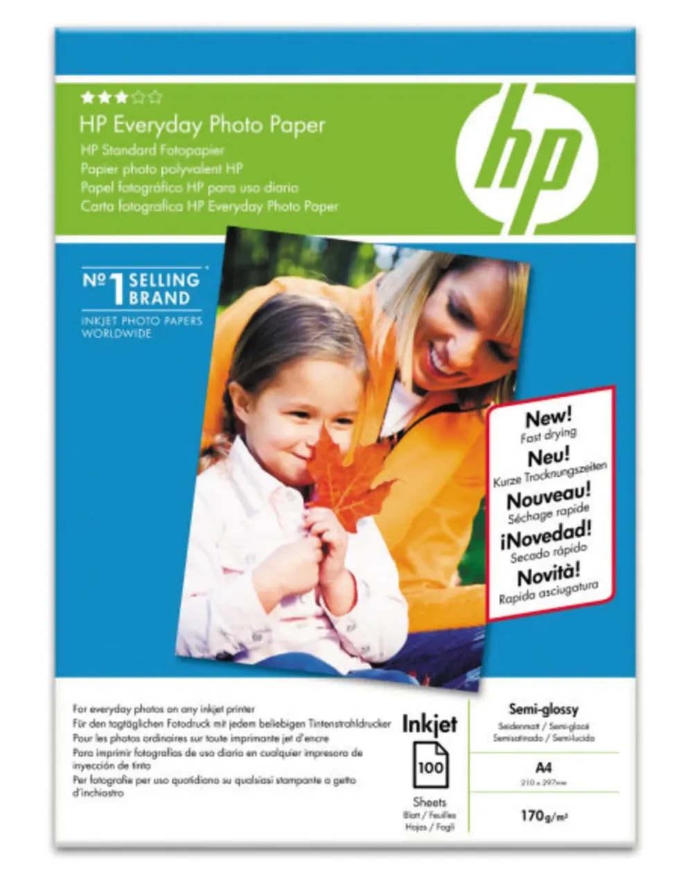 HP Skrivere Og Tilbehør|Everyday fotopapir A4 100-pk.