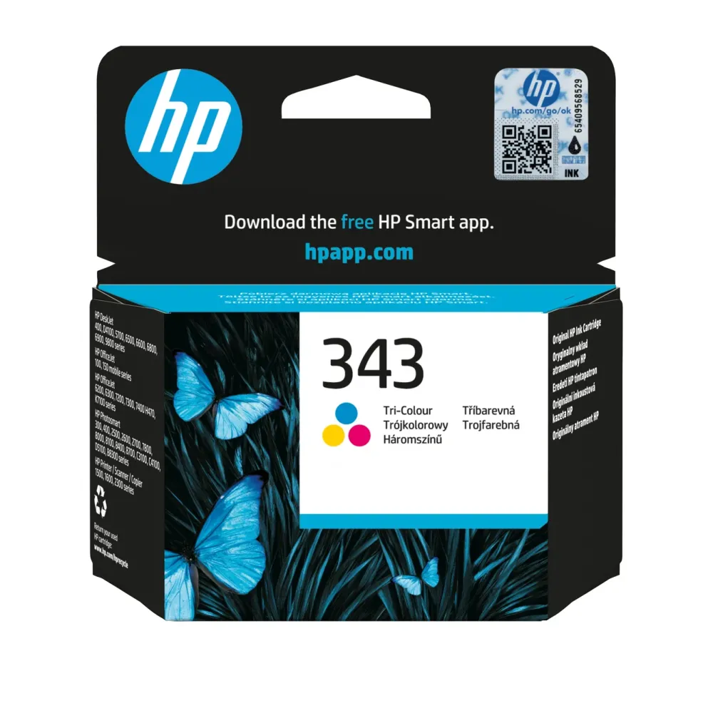 HP Skrivere Og Tilbehør|343 - 3-farge