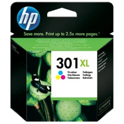 HP Skrivere Og Tilbehør|301 - 3-farge XL