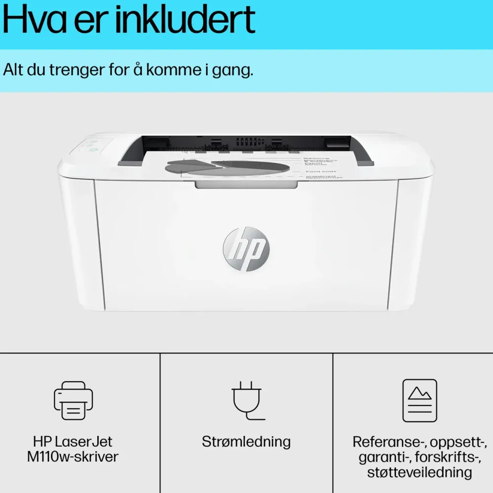 HP Kalkulator|Makuleringsmaskiner|LaserJet M110w Laserskriver