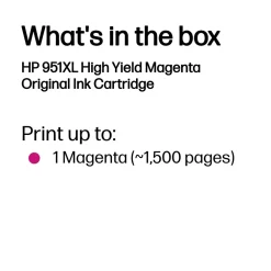 HP Skrivere Og Tilbehør|nr 951XL - Magenta