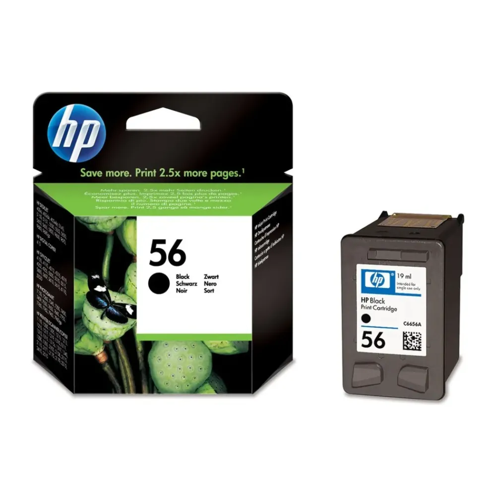 HP Skrivere Og Tilbehør|56 - Svart