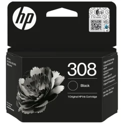 HP Skrivere Og Tilbehør|308 Svart blekkpatron