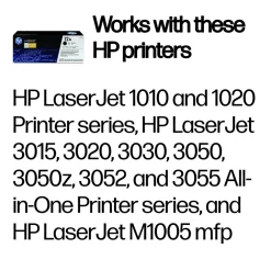 HP Skrivere Og Tilbehør|Toner 12A - Svart