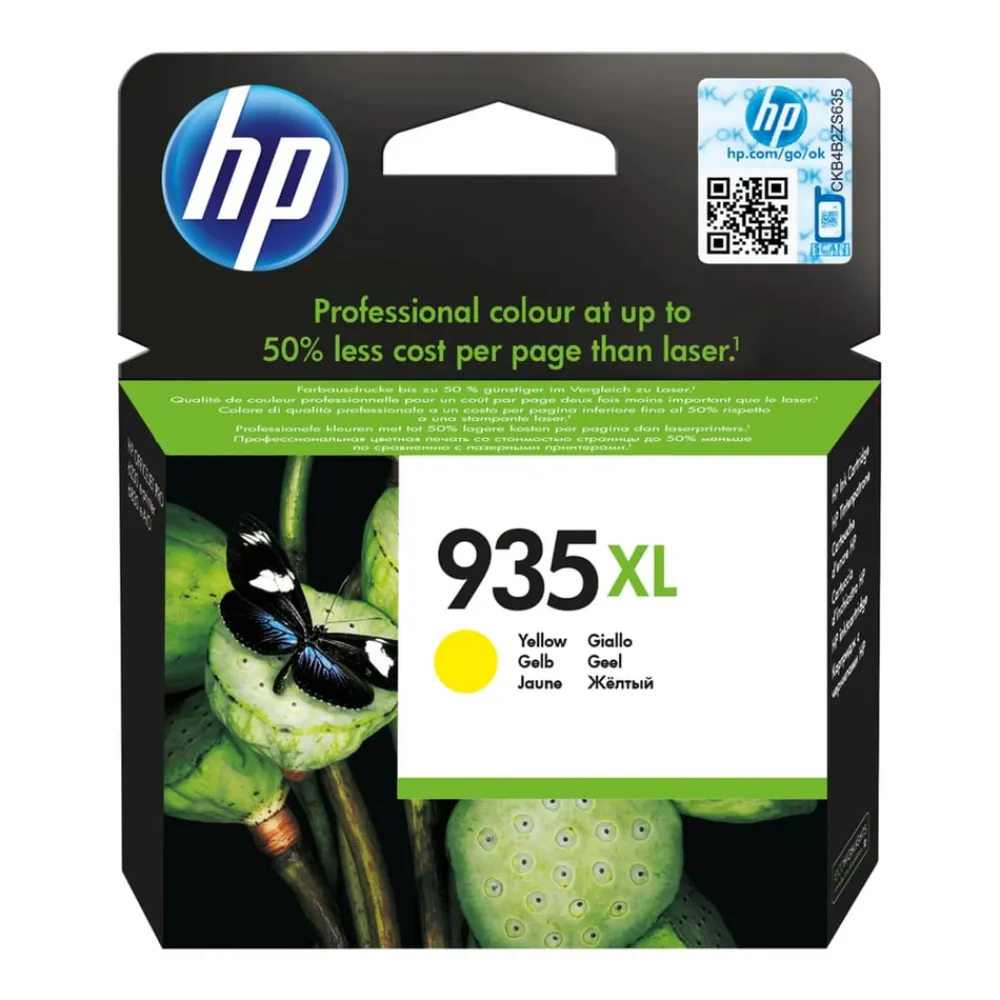 HP Skrivere Og Tilbehør|935XL Blekkpatron, gul