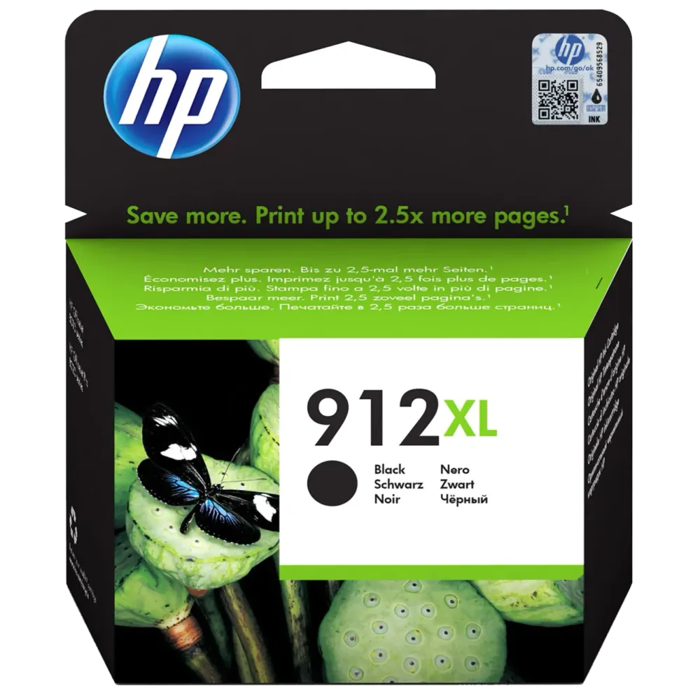 HP Skrivere Og Tilbehør|912XL Blekkpatron - Svart