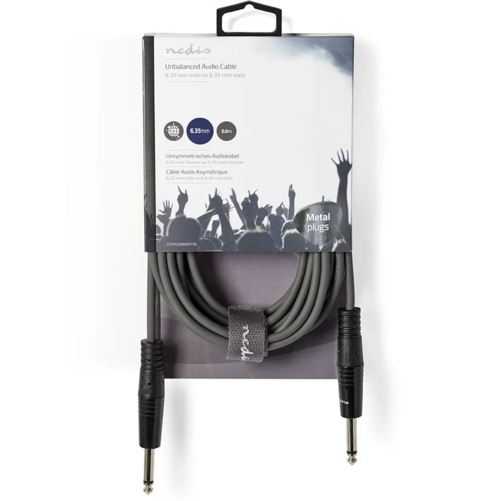Kjell Lyd- & Videokabler|Kabler For Lyd|Høyttalerkabel 6,3 mm 5,0 m