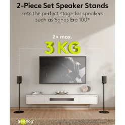 Kjell Høyttaler|Stemmeassistenter|Høyttalerstativ for Sonos Era 100 2-pakke