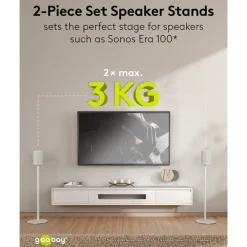 Kjell Høyttaler|Høyttalerstativ for Sonos Era 100 2-pakke