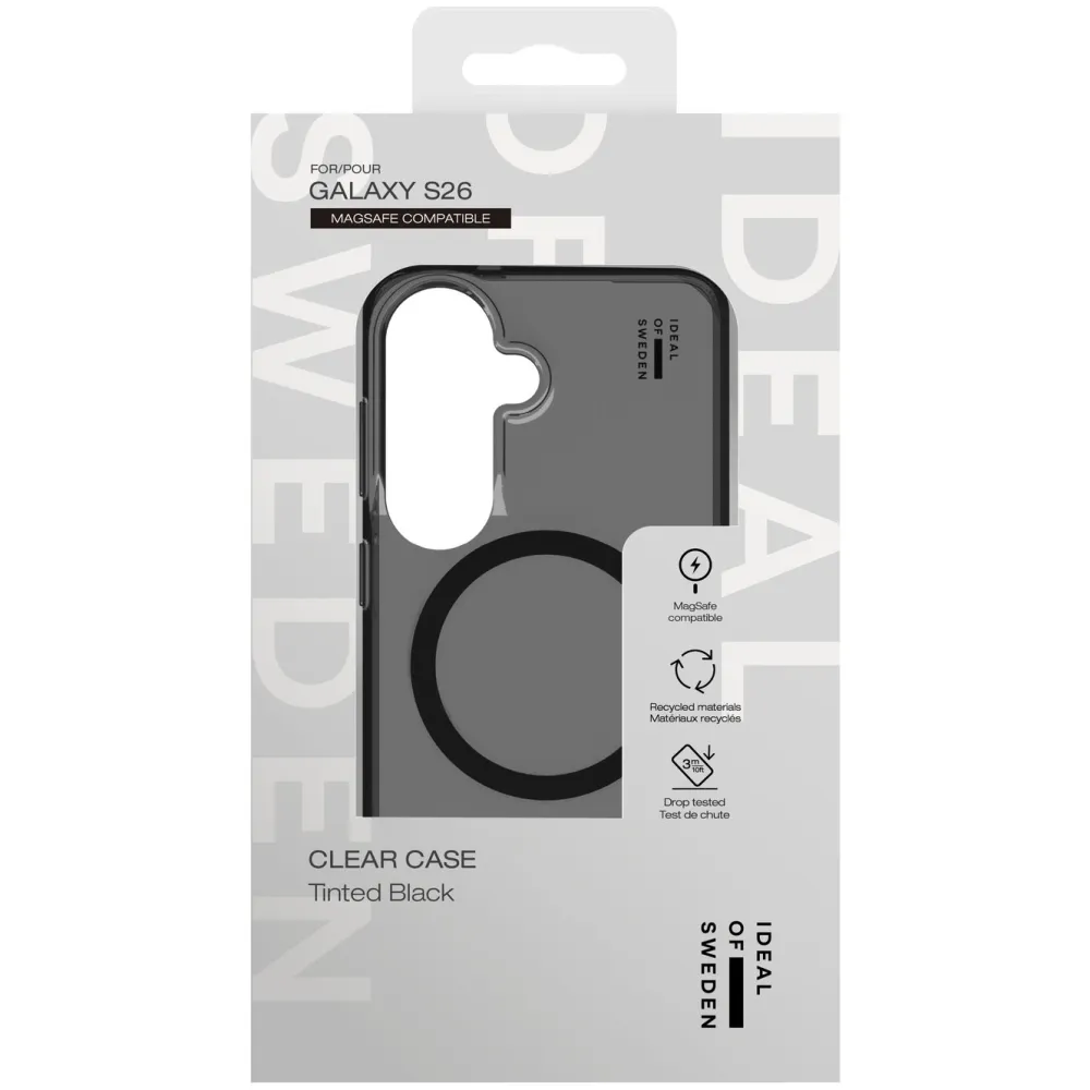 IDEAL OF SWEDEN Mobildeksler & Etui|Clear MagSafe Case – mobildeksel til Galaxy S26 Tinted Black