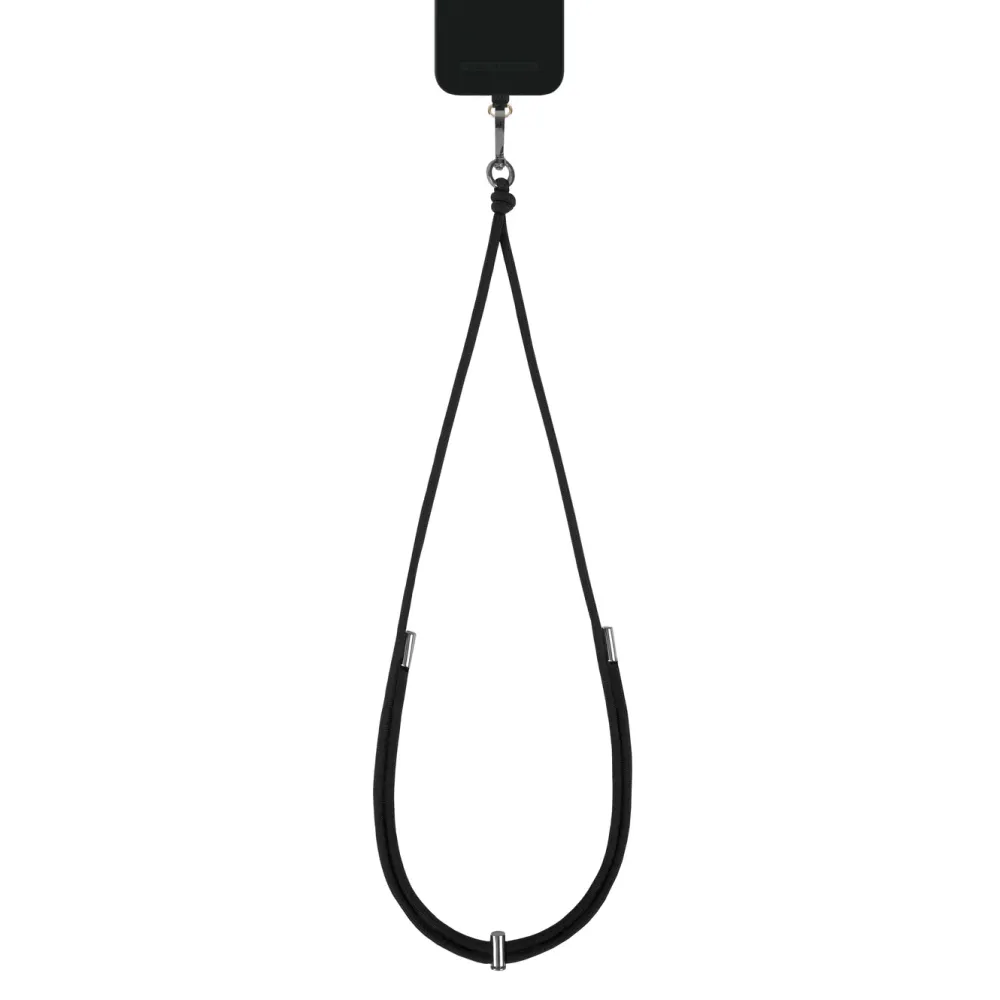 IDEAL OF SWEDEN Mobildeksler & Etui|Cord Phone Strap – justerbar mobilreim Svart