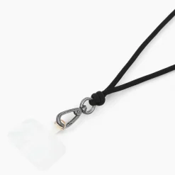 IDEAL OF SWEDEN Mobildeksler & Etui|Cord Phone Strap – justerbar mobilreim Svart