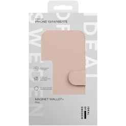 IDEAL OF SWEDEN Iphone-Tilbehør|Magnet Wallet+ - lommebokdeksel til iPhone 13, 14 og 16e Pink