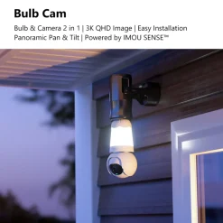 Imou Kameraovervåking|Bulb Cam – LED-pære med overvåkingskamera