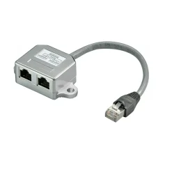 Kjell Nettverkskabler|ISDN + ethernet-splitter