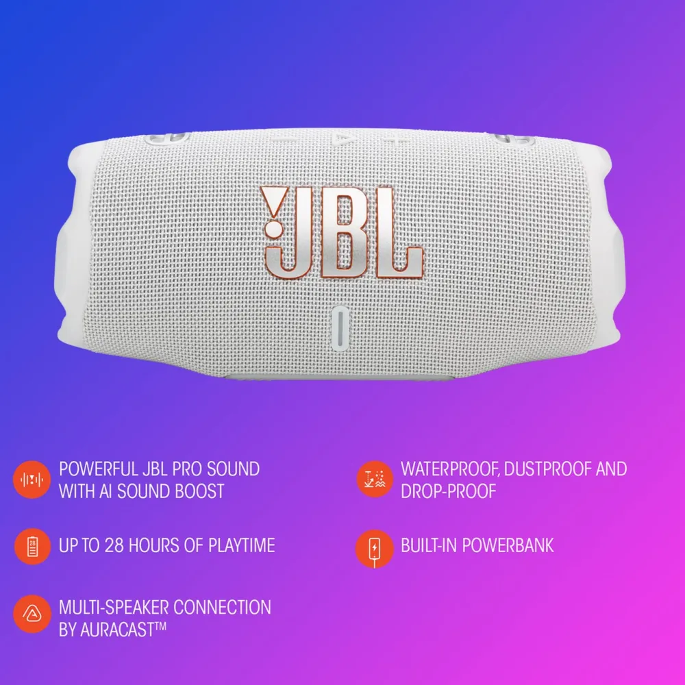 JBL Høyttaler|Stemmeassistenter|Charge 6 Portabel høyttaler
