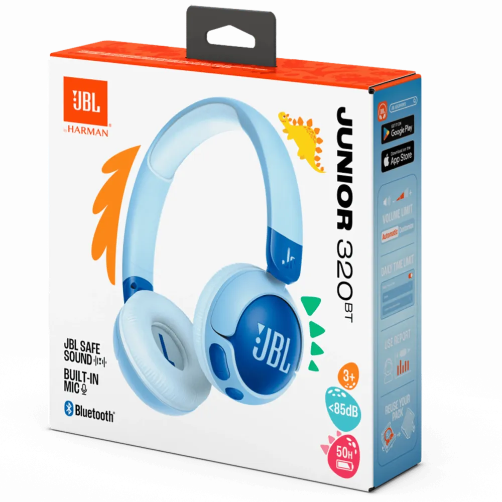 JBL Barn Og Baby|Hodetelefoner Og Hodesett|JR320BT Trådløse hodetelefoner med volumbegrensning
