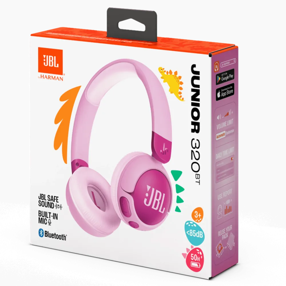 JBL Barn Og Baby|Hodetelefoner Og Hodesett|JR320BT Trådløse hodetelefoner med volumbegrensning