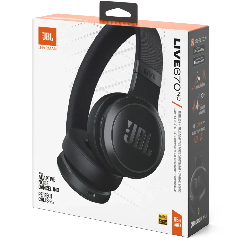 JBL Hodetelefoner Og Hodesett|Live 670NC