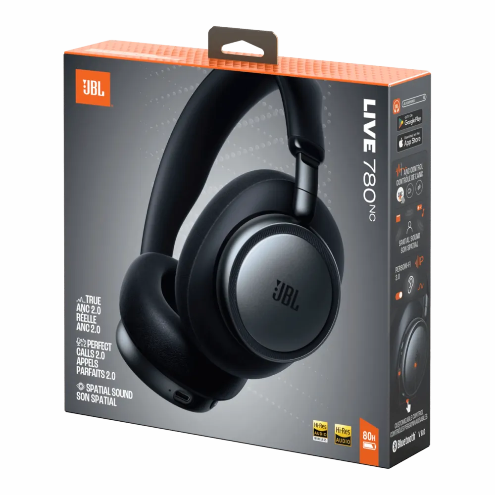 JBL Dataheadset|Hodetelefoner Og Hodesett|Live 780NC over-ear-hodetelefoner med støyreduksjon