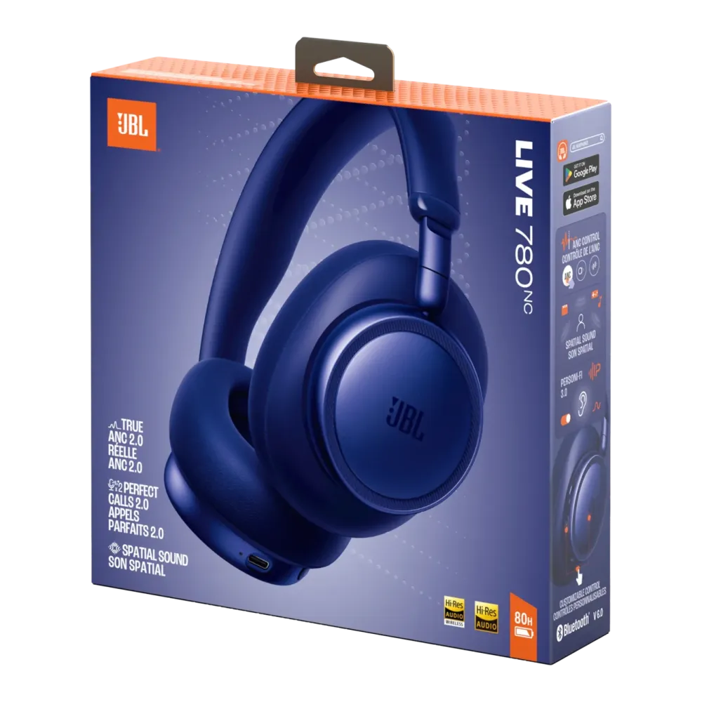 JBL Hodetelefoner Og Hodesett|Live 780NC over-ear-hodetelefoner med støyreduksjon