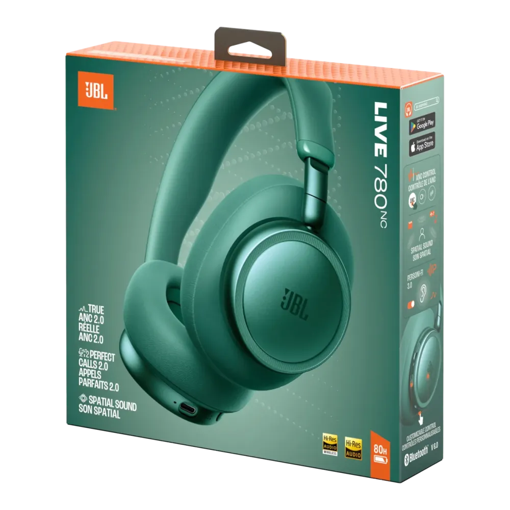 JBL Hodetelefoner Og Hodesett|Live 780NC over-ear-hodetelefoner med støyreduksjon