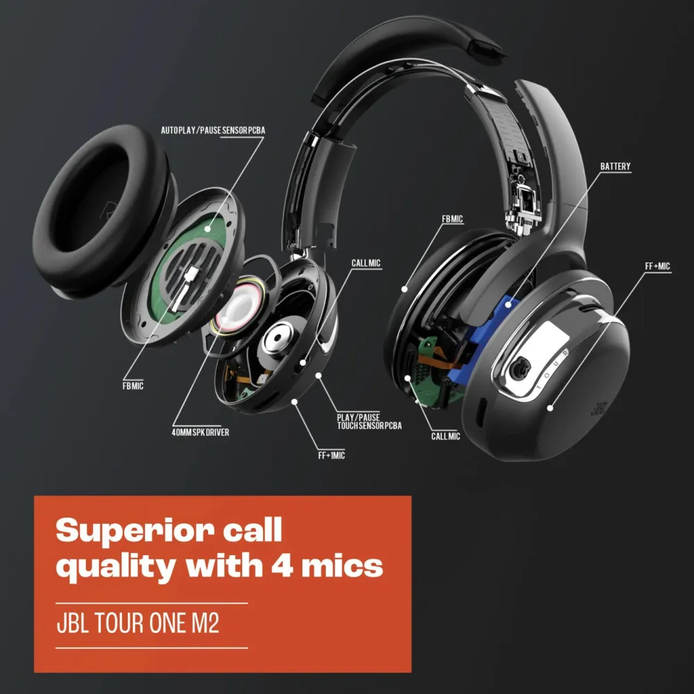 JBL Iphone-Tilbehør|Dataheadset|Tour One M2 Svart