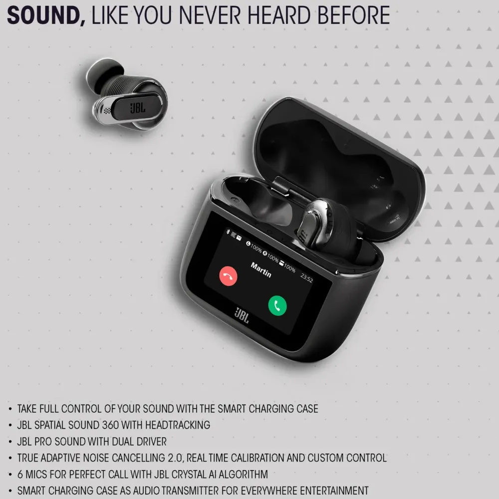 JBL Hodetelefoner Og Hodesett|Tour Pro 3 trådløse in-ear-hodetelefoner