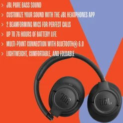 JBL Iphone-Tilbehør|Dataheadset|Tune 730BT trådløse hodetelefoner