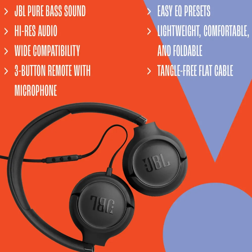 JBL Hodetelefoner Og Hodesett|Tune 530C USB-C on-ear-hodetelefoner Svart