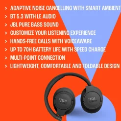 JBL Iphone-Tilbehør|Hodetelefoner Og Hodesett|Tune 770NC Trådløse hodetelefoner