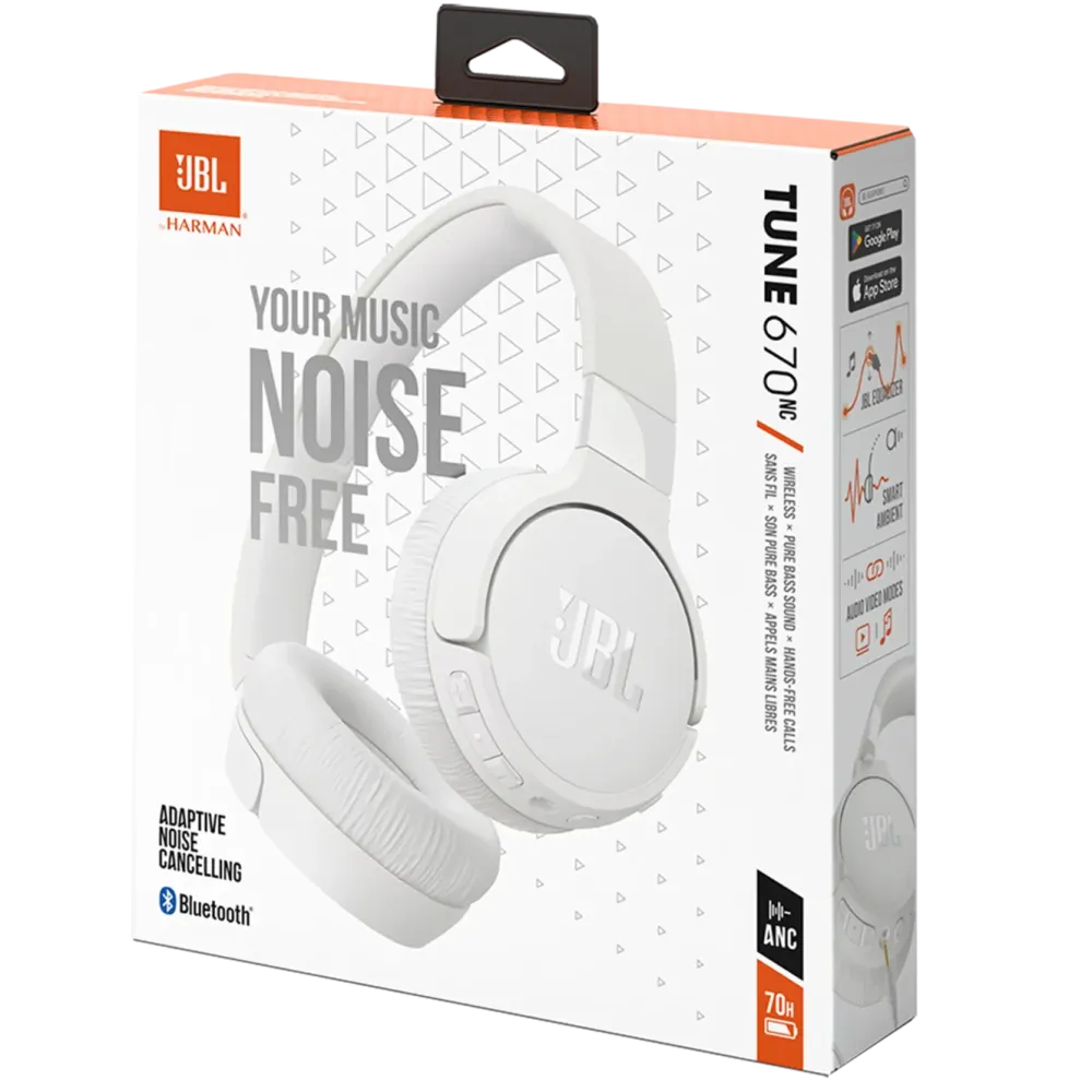 JBL Iphone-Tilbehør|Hodetelefoner Og Hodesett|Tune 670 NC Trådløse hodetelefoner