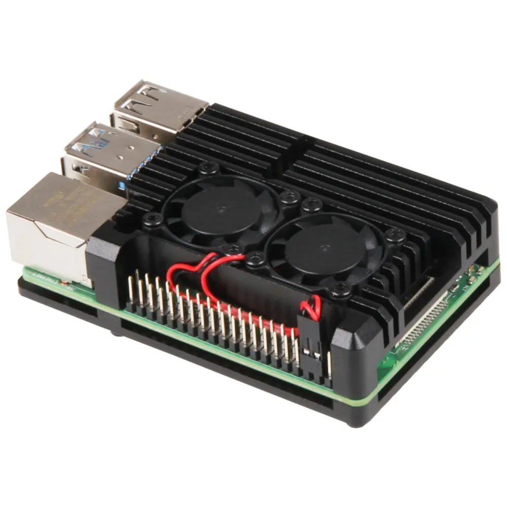 Joy-it Raspberry Pi|Robust aluminiumskabinett for Raspberry Pi 4 B