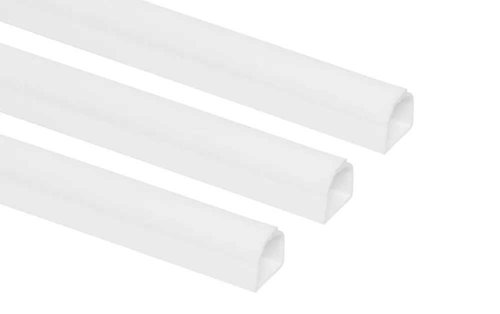 Kjell Kabelhåndtering|Elektrisk Installasjon|Kabelkanal Hvit 8x7 mm 1 m 3-pk.
