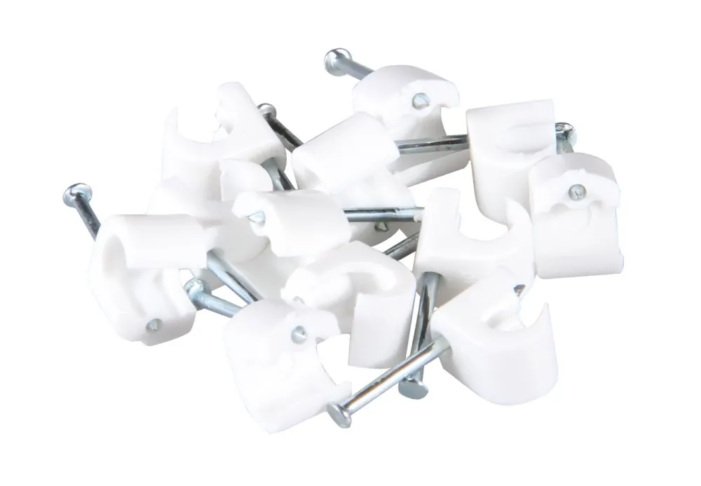Kjell Kabelhåndtering|Elektrisk Installasjon|Kabelklemmer for rund kabel 7–10 mm 10-pk.