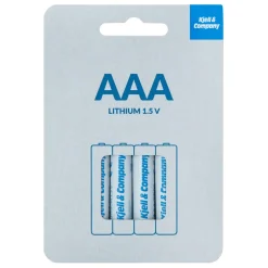 Kjell & Company Batterier|Batterier|AAA-litiumbatterier, 4-pk.